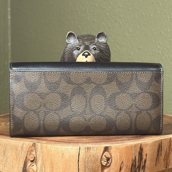 COACH Slim Wallet in Signature Canvas - Picture 2 of 13